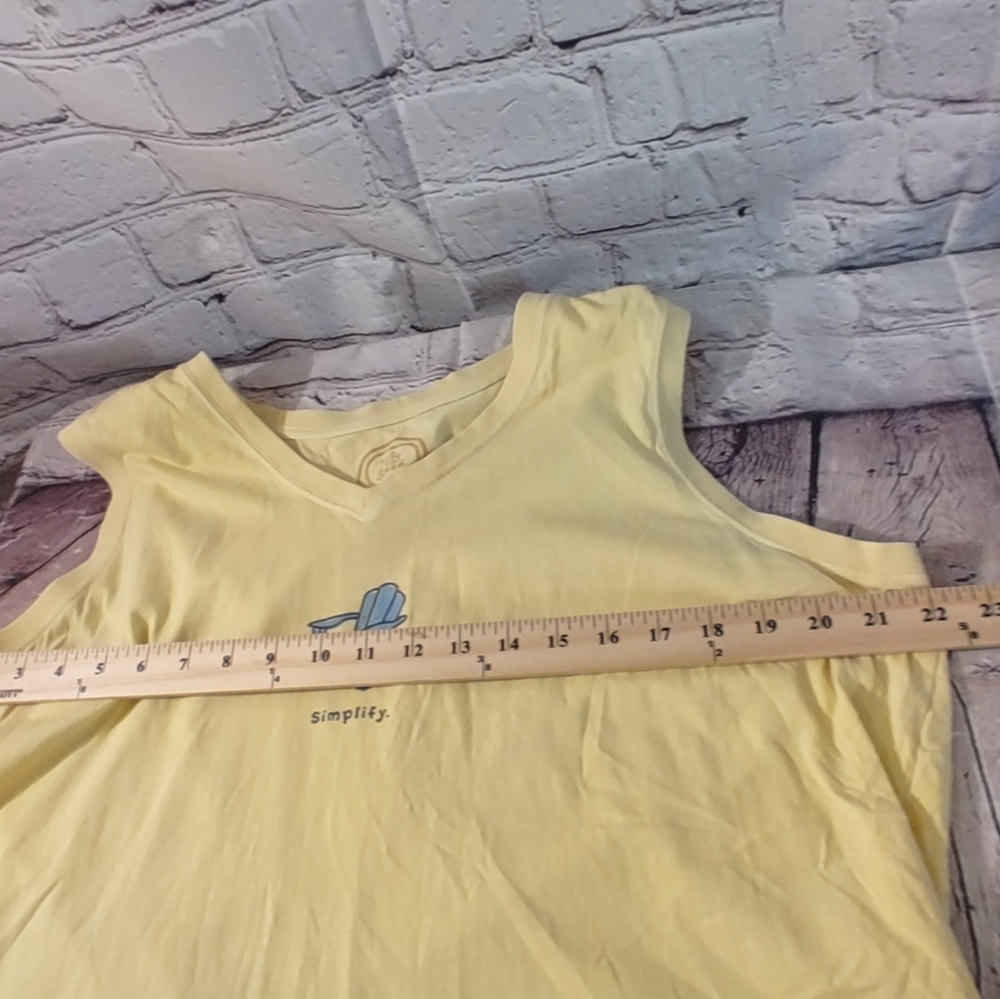 Life is Good Womens Muscle Tank " Simplify Graphic" 2XL - Picture 6 of 10